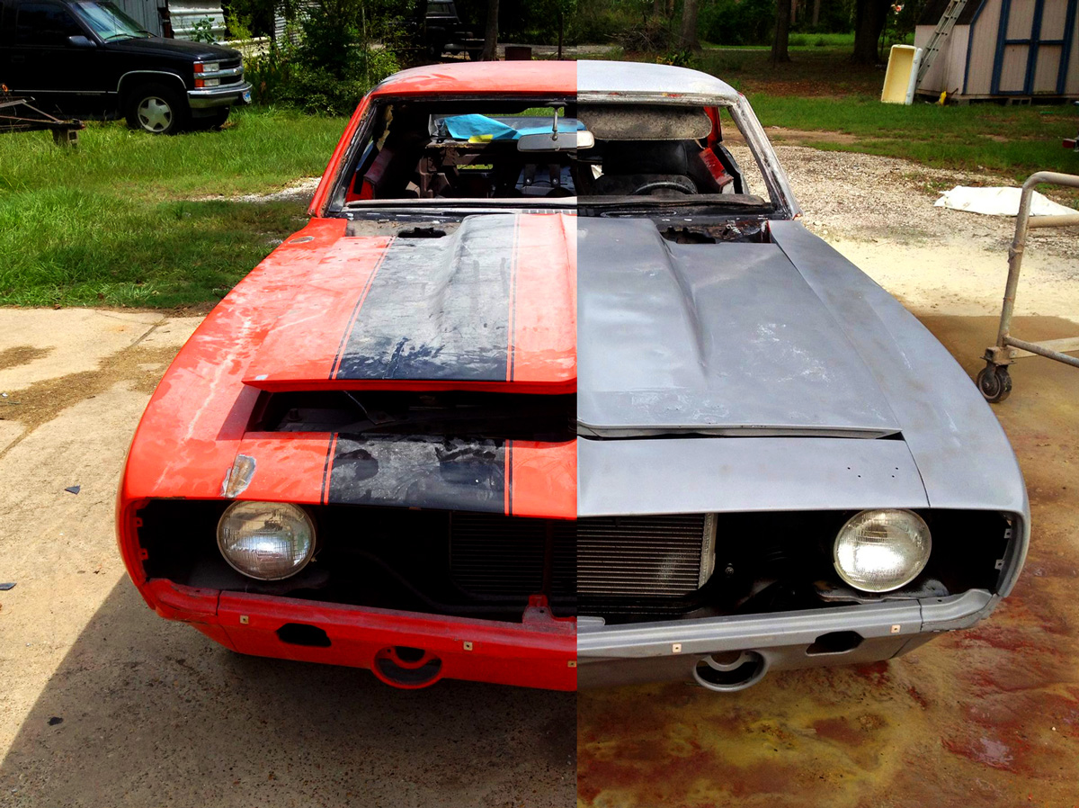 Be Blasted automotive dustless blasting project 2