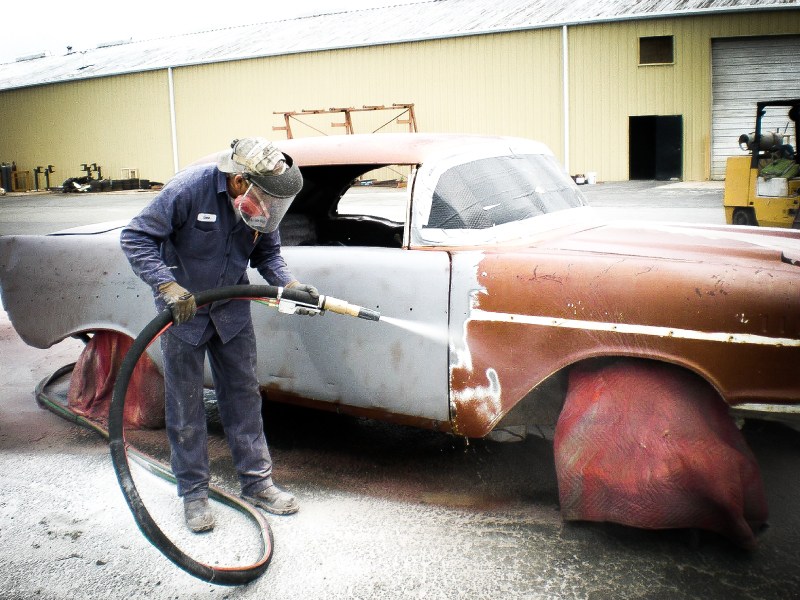 Be Blasted automotive dustless blasting project 5