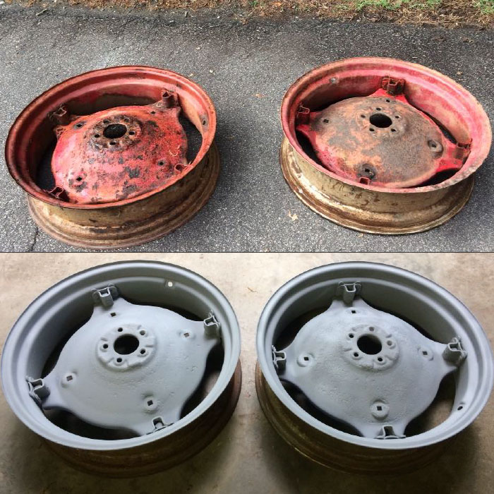 Be Blasted automotive dustless blasting project 8