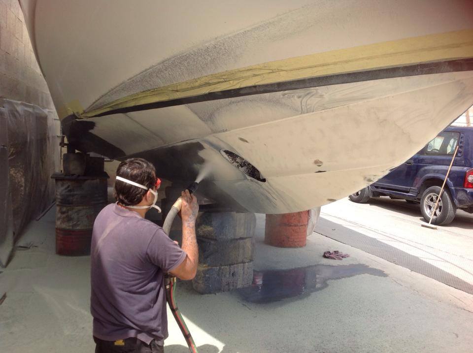 Be Blasted marine dustless blasting project 5